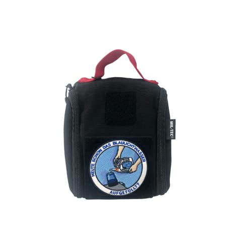 Polizeimemesshop - Blaulichtwasser Textil Patch - Klettpatch - Polizei - Sirene - Prakti - Praktikant