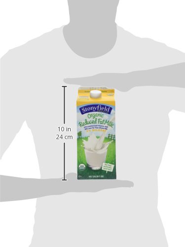 Stonyfield Organic Milk Up Half Gallon, Reduced Fat 2%, 64 oz