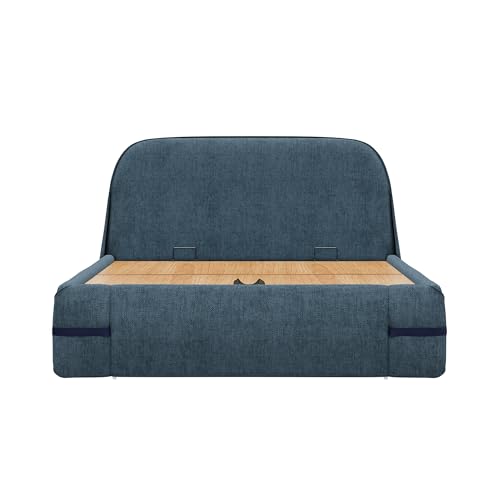Image of Wakefit Hibernis Queen Size Hydraulic Storage Upholstered Bed