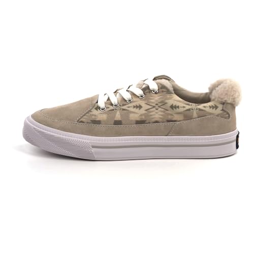 PENDLETON Women's 5 Eye Sneaker – Cozy Fleece Lining, Suede Accents, Winterized Casual Footwear4