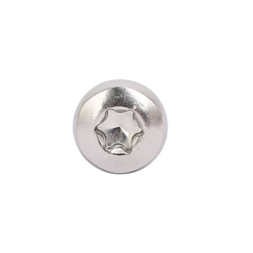 Sourcingmap M2x3mm 304 Stainless Steel Button Head Torx Socket Screws Fastener 100pcs, Silver - Image 3