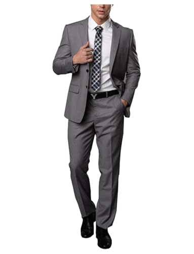 Costume deux pièces homme Kromoc à revers échancré bleu marine