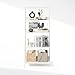 Furinno Ladder Display Shelf, 5-Tier, White