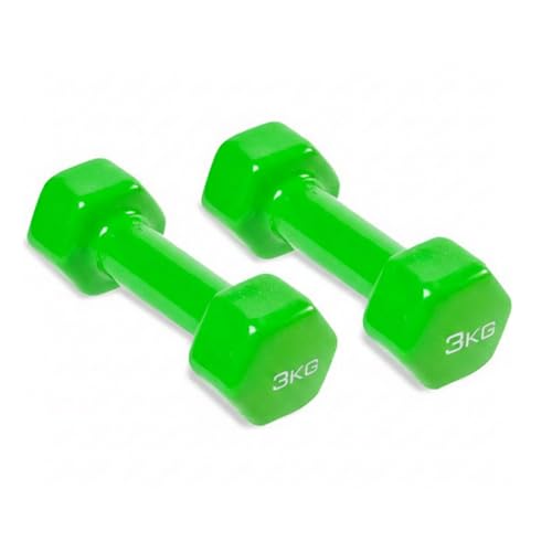 Image of Vinyl Dumbbells (green, 3kg)