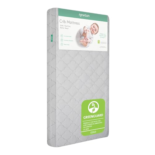 Newton Baby Crib Mattress & Toddler Bed, Breathable & Washable - Grey