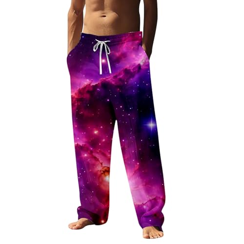 Generisch Herren Freizeithosen mit 3D-Druck für modebewusste Männer vielseitig einsetzbar bequemes Tragegefühl stilvolle Gestaltung für Jede Gelegenheit (XXXL)