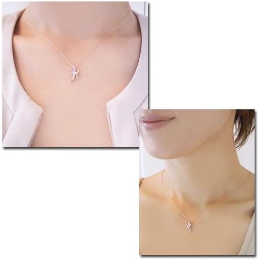 50N4875S】K18 天然ダイヤモンド ネックレス ヴィーナスジュエリー