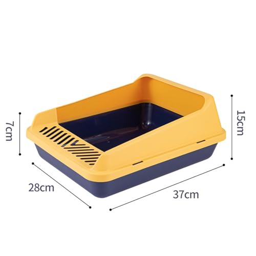 Caja de arena para gato abierta con lados altos Leefasy miniatura 4