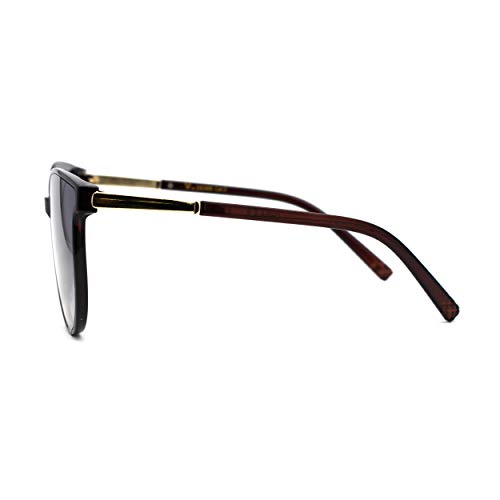 SA106 Womens Inset Lens Horn Rim Round Retro Plastic Sunglasses3