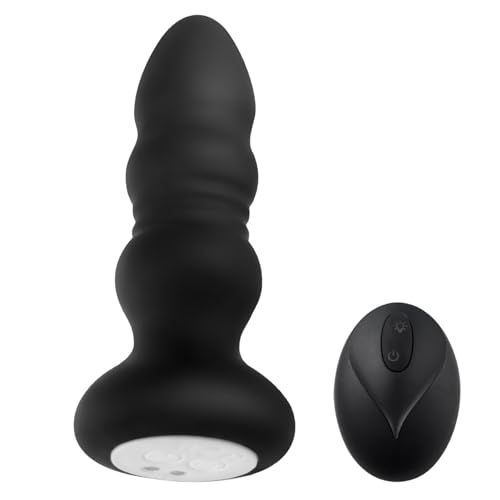 QgLust Analvibrator Prostata Stimulation Männer Sex Spielzeug für die Paare mit 9 Stoßfunktion & Vibration, Anal Vibratorensets für Frauen Analvibratoren Analplug# Dildo Butt Plug Analsextoy Analdilo