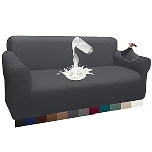 Granbest Housse de canapé épaisse et imperméable – 1 pièce – Luxueuse – Housse de canapé épaisse pour Chien – Chic Jacquard – Housse de canapé élastique avec Mousse antidérapante