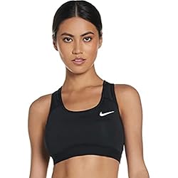 Nike Med Non Pad Bra Sports Bra, Mujer, Black/(White), M