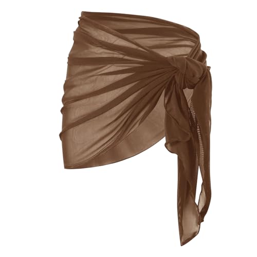 Pareo Damen Strand Wrap Sarong Bunte Sheer Bikini Cover Up Wickelrock Sarong Tuch Sexy Pareos Strandtuch Strandkleid Tücher Sommer Strandrock Urlaub Bademode Badeanzug Cover Ups-3