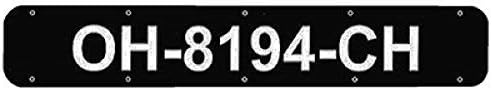 BERNARD ENGRAVING Boat Registration Number Plates (Black Plastic, 24) Co.