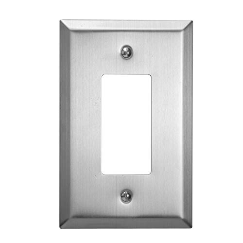 TayMac Jumbo-Wandplatte, 1-fach, gebürstetes Nickel Cover