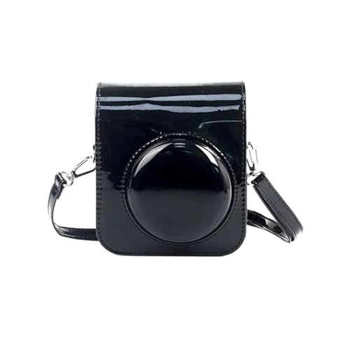 Housse appareil photo Instax Mini 12 en cuir PU avec bandoulière réglable