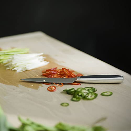 Foto von Fiskars Tomatenmesser, Gesamtlänge: 22 cm, Qualitätsstahl/Kunststoff, Schwarz, Royal, 1016462