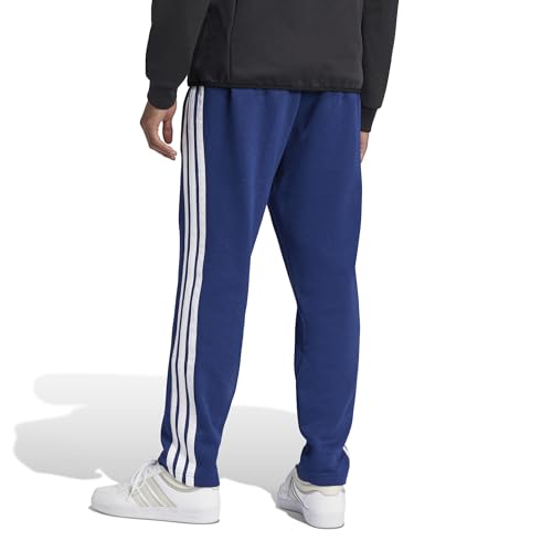 Adidas Mens Essentials 3-Stripes Fleece Open Hem Pants - Image 5