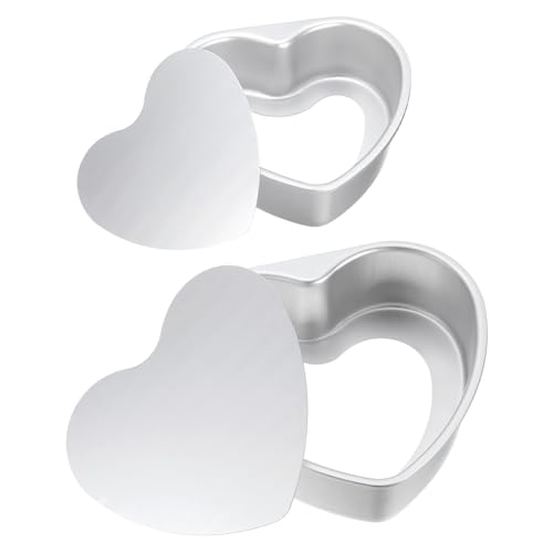 HARFINGTON Heart Shaped Cake Pan with Removable Loose Bottom 6