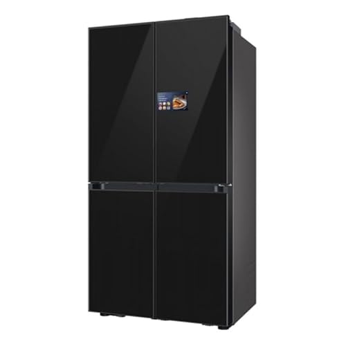 Samsung RM90F67CECEF Réfrigérateur Bespoke French Door, 185 cm, 654 l, 255 l Volume Congélateur, AI Home, AI Vision avec Caméra Intégrée, Beverage Center, Clean Deep Charcoal