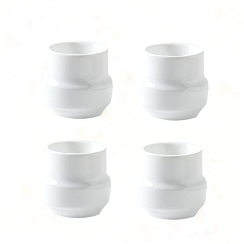 HEALLILY 4pcs Ceramic Egg Breakfast Egg Holders for Home Restaurant Practical Dining Accessory Easy to Clean