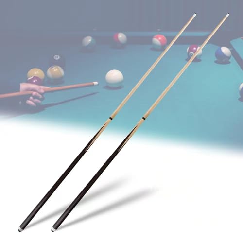 JEPNJPU Pool Cue Stick Set of 2,Hardwood 57' Billiard Cue Sticks with 13mm Tip,Table Pool Stick for Beginners,Cue for Pool Table, Pool Sticks Set of 2/4