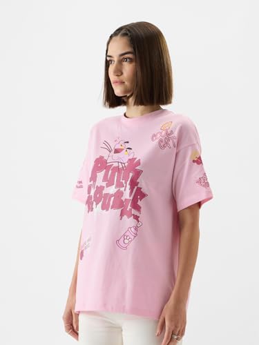 The Souled Store Official Pink Panther: Pink Trouble Women and