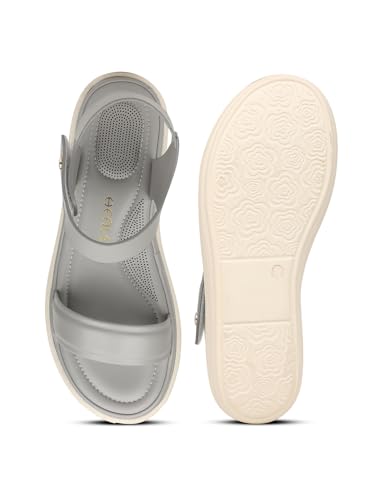 Image of Liberty Healers SSAL 1 Casual Flat Sandal For Women With PU Sole | Stylish and Comfortable | Durable Summer Footwear for Outdoor Indoor | Ideal for Everyday Wear