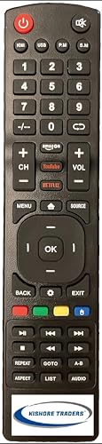 Remote Control Compatible with Nipex Smart Led Tv (Please Match Your Old Remote with Given Image for Work It Must Be Exactly Same As Shown in Image)