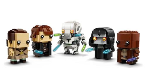 Image of LEGO 40796 Revenge of The Sith Heroes & Villains - 656 Pieces | Star Wars Buildable Figures Set | Collectible Display Models for Ages 10+
