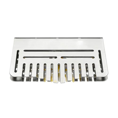 Genérico Compuerta De Grasa 11,5x6,8x1cm | Acero Inoxidable Resistente Al Óxido | Bloqueador De para Parrilla Barbacoa Camping Playa Patio Jardín Cocina Profesional Fácil Limpieza