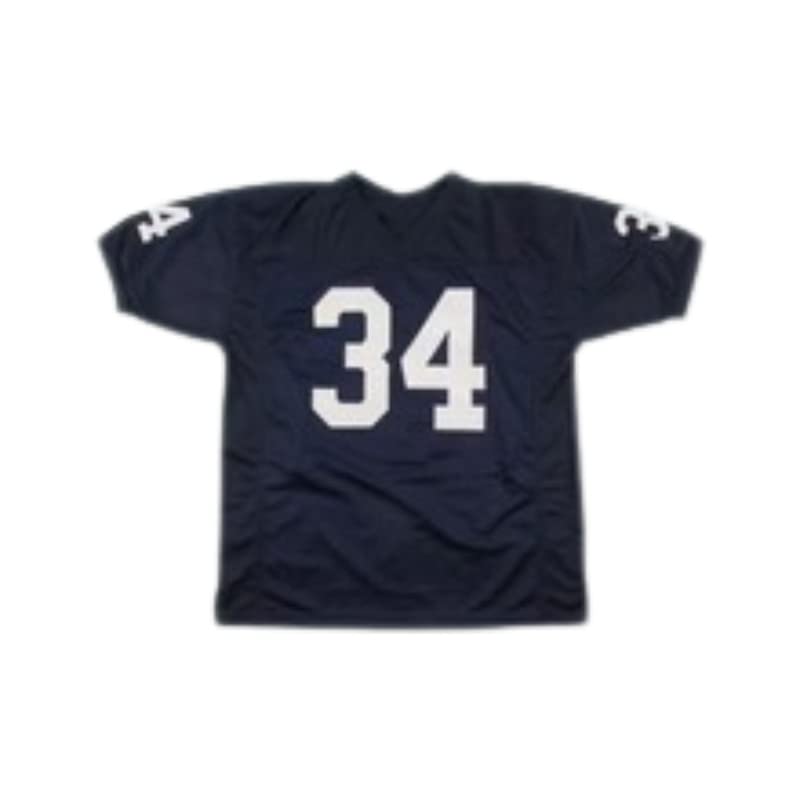 F Harris 34 State Sewn Any Name Number Navy Blue Football Jersey