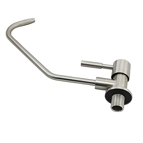 Robinet de cuisine mural en acier inoxydable 304 pour eau potable pure