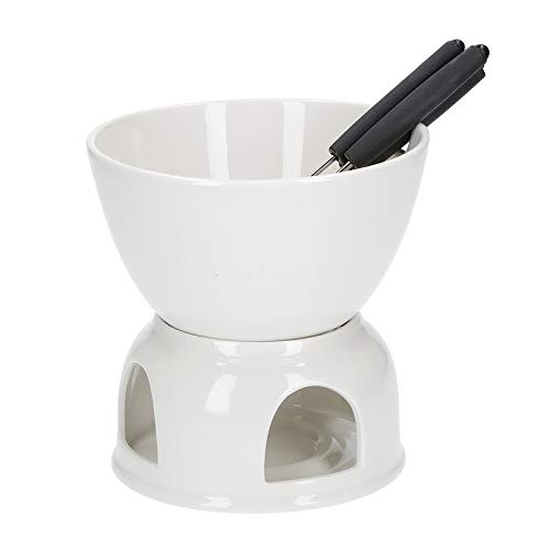 Produktbild von La Porcellana Convivio Fondue Teller 26 Cm - Weiße Teilplatte Für Partys