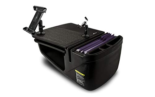 AutoExec AUE18004 GripMaster Car Desk Black Finish with Phone Mount and Tablet Mount AutoExec AUE18004 GripMaster Car Desk Black Finish with Phone Mount and Tablet Mount