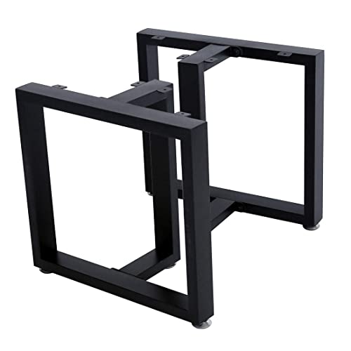 TIEOU 16 Inch Metal Coffee Table Legs Furniture Legs Heavy Duty Desk Legs Table Leg DIY Bench Legs (Without Plank)