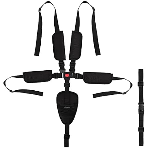 Universal 5 Point Harness Straps,Adjustable Baby highchair Harness Baby Safety Seat Belt with Shoulder Pads and Guarding Pad for Stroller Pushchair Pram Buggy High Chair Baby Harness Cover