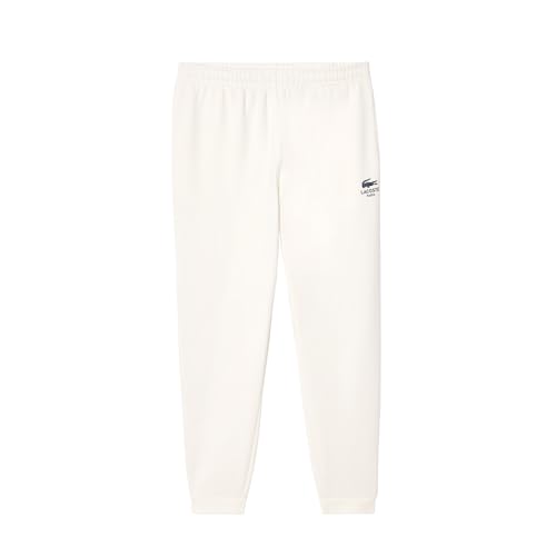 Lacoste Men's Soft Branding Tapered Leg Sweatpants, Flour, Large