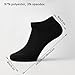 HUBGFEQ Unisex 40/20/10 Pairs of Solid Color Socks Soft and Lightweight Ankle Socks Casual Boat Low Cut-Gray 20 Pairs-One Size