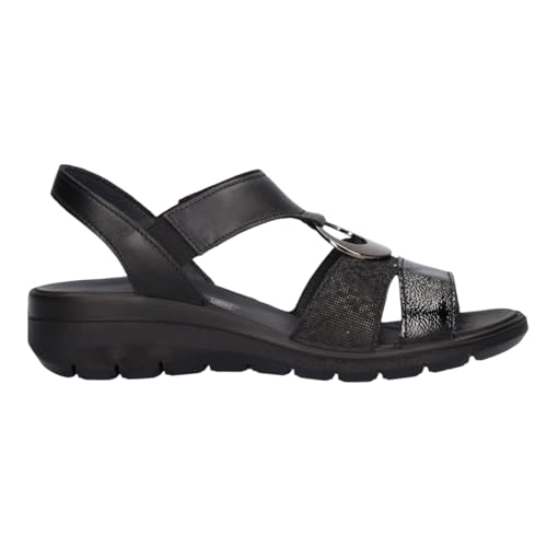 Women's Modern Wedge Sandal, Black, 8.5