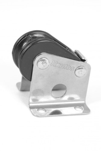 Nautos #92416-Classic line-Single Vertical Lead- 28 mm sheave-Long Lasting Characteristics.Sailboat Block