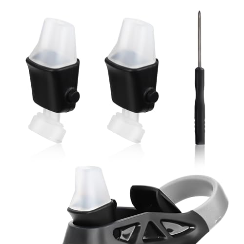 PEUTIER 2 Boquillas de Repuesto para Contigo, Tapas de Silicona Blanda Piezas de Repuesto con Destornillador Boquilla Sin BPA Compatible con Contigo Aubrey Botella de Agua Kids de 14oz y 20oz