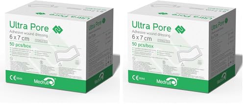 Pansements stériles Medrull Ultra Pore 6x7 cm compressifs pour blessures légères
