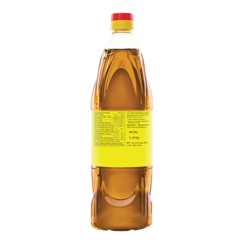 Image of Tez Mustard Oil for Cooking 1L | PT3 Kachchi Ghani Sarson Ka Tel | 100% Pure & Natural Oil | Promotes Gut Health with Antibacterial & Antifungal Benefits | Supports Good Health (Pack of 3)