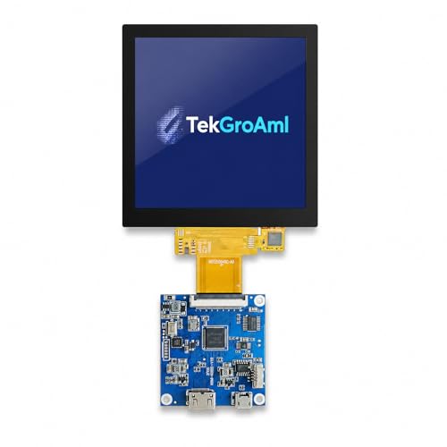 Image of TekGroAml 4 Inch 720x720 IPS Square Touch LCD Display, H /D Video Port | mini Touchscreen for PC Sensor Panel, DIY Dashboard and Embedded Projects