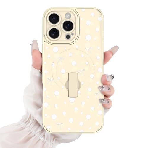 Coque iPhone 16 Pro Max MagSafe anti-chute avec béquille blanche