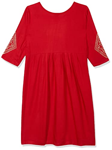 Image of muhuratam Girl's Cotton Regular Tunic Shirt