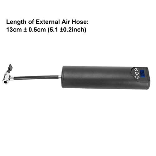 Inflador de pneu de carro, tela LCD 4 unidades de pressão, bomba de ar elétrica multifuncional recar