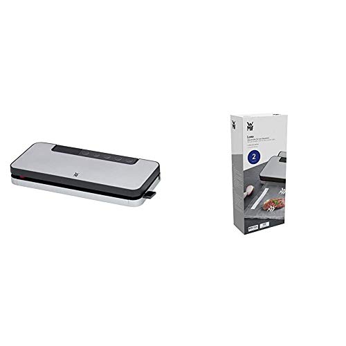 WMF Lono Vakuumierer (90W, mit abnehmbarer Folienbox, Vakuumiergerät mit Folienrolle und 5 Beutel) & Lono Vakuumrollen…