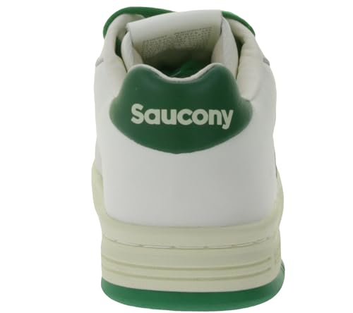 Saucony Sonic Beige et Vert : baskets basses au style urbain retro